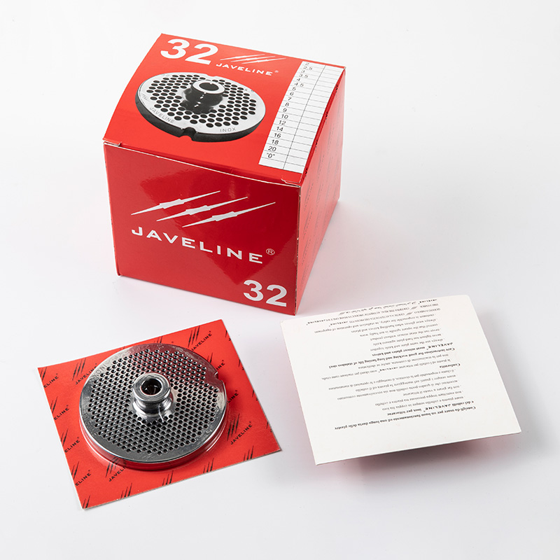 #32 Meat grinder plate blister card packaging